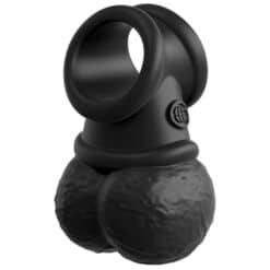KING COCK - ELITE KIT ARNES AJUSTABLE DELUXE ANILLO CON TESTICULOS & DILDO 20.3 CM - piKanteo | Despierta tu lado más piKante