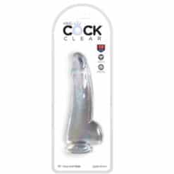 Alternative view of KING COCK - CLEAR DILDO CON TESTÍCULOS 15.2 CM TRANSPARENTE