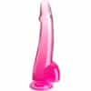 KING COCK - CLEAR DILDO CON TESTÍCULOS 19 CM ROSA - piKanteo | Despierta tu lado más piKante