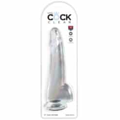 Alternative view of KING COCK - CLEAR DILDO CON TESTÍCULOS 19 CM TRANSPARENTE