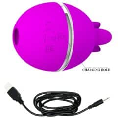 PRETTY LOVE - VIBRADOR DE SILICONA REDONDO GEMINI BALL MORADO - piKanteo | Despierta tu lado más piKante