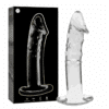NEBULA SERIES BY IBIZA - MODELO 19 DILDO CRISTAL TRANSPARENTE 18.5 CM -O- 4 CM - piKanteo | Despierta tu lado más piKante
