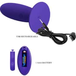 PRETTY LOVE - YOUTH PLUG ANAL VIBRADOR CONTROL REMOTO VIOLETA - piKanteo | Despierta tu lado más piKante