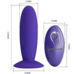 PRETTY LOVE - YOUTH PLUG ANAL VIBRADOR CONTROL REMOTO VIOLETA - piKanteo | Despierta tu lado más piKante