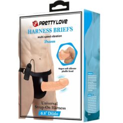 PRETTY LOVE - HARNESS BRIEFS CON VIBRACIÓN DILDO INCLUIDO - piKanteo | Despierta tu lado más piKante