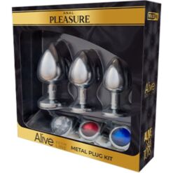 Alternative view of ALIVE - ANAL PLEASURE KIT 3 PLUG METAL