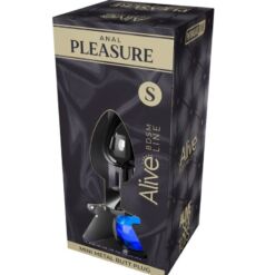 Alternative view of ALIVE - ANAL PLEASURE MINI PLUG METAL AZUL TALLA S