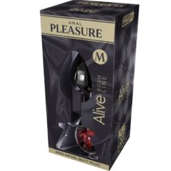 Alternative view of ALIVE - ANAL PLEASURE MINI PLUG METAL ROJO TALLA M