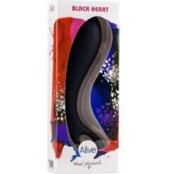 Alternative view of ALIVE - BLACK HEART MASAJEADOR ANAL 15 CM