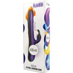 ALIVE - ROMAX VIBRADOR RABBIT SILICONA VIOLETA - piKanteo | Despierta tu lado más piKante