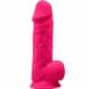 SILEXD - MODELO 1 PENE REALÍSTICO SILICONA PREMIUM SILEXPAN FUCSIA 21.5 CM