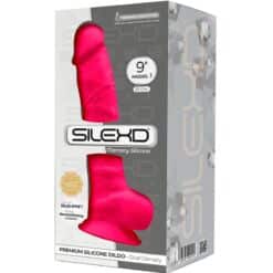 SILEXD - MODELO 1 PENE REALÍSTICO SILICONA PREMIUM SILEXPAN FUCSIA 23 CM - piKanteo | Despierta tu lado más piKante