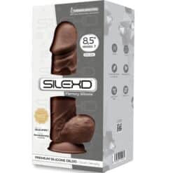 SILEXD - MODELO 1 PENE REALÍSTICO SILICONA PREMIUM SILEXPAN MARRÓN 21.5 CM - piKanteo | Despierta tu lado más piKante