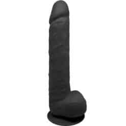 Alternative view of SILEXD - MODELO 1 PENE REALÍSTICO SILICONA PREMIUM SILEXPAN NEGRO 38 CM