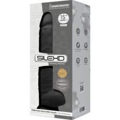 SILEXD - MODELO 1 PENE REALÍSTICO SILICONA PREMIUM SILEXPAN NEGRO 38 CM - piKanteo | Despierta tu lado más piKante