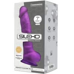 Alternative view of SILEXD - MODELO 1 PENE REALÍSTICO SILICONA PREMIUM SILEXPAN VIOLETA 17.5 CM