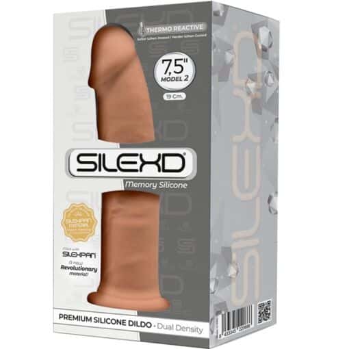 SILEXD - MODELO 2 PENE REALÍSTICO SILICONA PREMIUM SILEXPAN CARAMELO 19 CM - Imagen 3