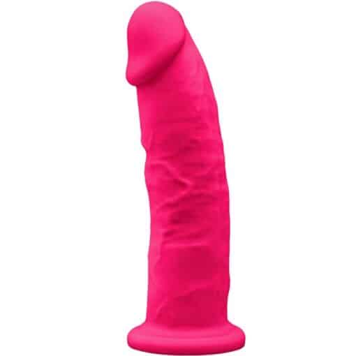 SILEXD - MODELO 2 PENE REALÍSTICO SILICONA PREMIUM SILEXPAN FUCSIA 23 CM