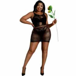 MOONLIGHT - MODELO 1 VESTIDO NEGRO TALLA ÚNICA / PLUS SIZE