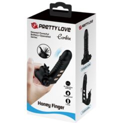 PRETTY LOVE - CORBIN FUNDA DEDO VIBRADOR NEGRO - piKanteo | Despierta tu lado más piKante