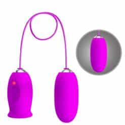 PRETTY LOVE - DAISY HUEVO DUAL VIBRADOR RECARGABLE MORADO - piKanteo | Despierta tu lado más piKante