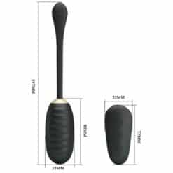PRETTY LOVE - DOREEN HUEVO VIBRADOR DE LUJO RECARGABLE NEGRO CONTROL REMOTO - piKanteo | Despierta tu lado más piKante