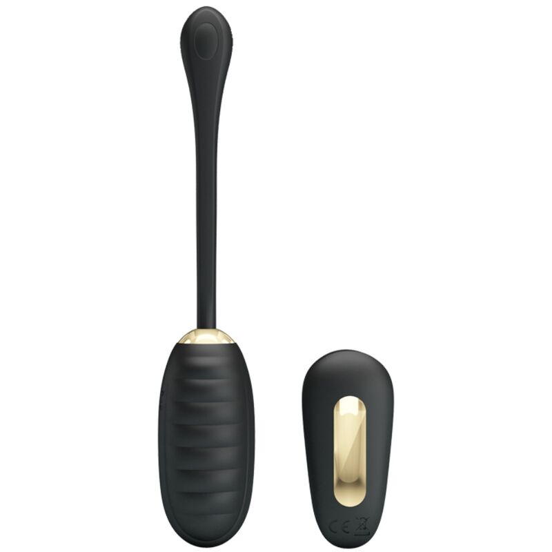 Alternative view of PRETTY LOVE - DOREEN HUEVO VIBRADOR DE LUJO RECARGABLE NEGRO CONTROL REMOTO