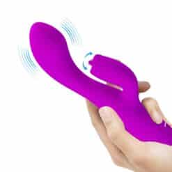PRETTY LOVE - GLORIA VIBRADOR CONEJO RECARGABLE-IMPERMEABLE MORADO - piKanteo | Despierta tu lado más piKante