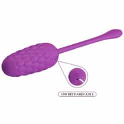PRETTY LOVE - HUEVO VIBRADOR CON TEXTURA MARINA RECARGABLE MORADO - piKanteo | Despierta tu lado más piKante