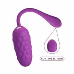 PRETTY LOVE - HUEVO VIBRADOR CON TEXTURA MARINA RECARGABLE MORADO - piKanteo | Despierta tu lado más piKante