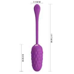 PRETTY LOVE - HUEVO VIBRADOR CON TEXTURA MARINA RECARGABLE MORADO - piKanteo | Despierta tu lado más piKante