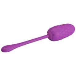 Alternative view of PRETTY LOVE - HUEVO VIBRADOR CON TEXTURA MARINA RECARGABLE MORADO