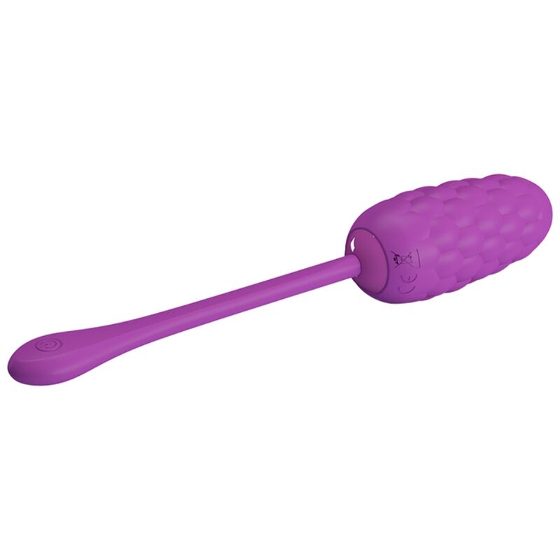 Alternative view of PRETTY LOVE - HUEVO VIBRADOR CON TEXTURA MARINA RECARGABLE MORADO