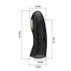 PRETTY LOVE - MARICO FUNDA DE DEDO ELECTRO-ESTUMILADOR NEGRO - piKanteo | Despierta tu lado más piKante
