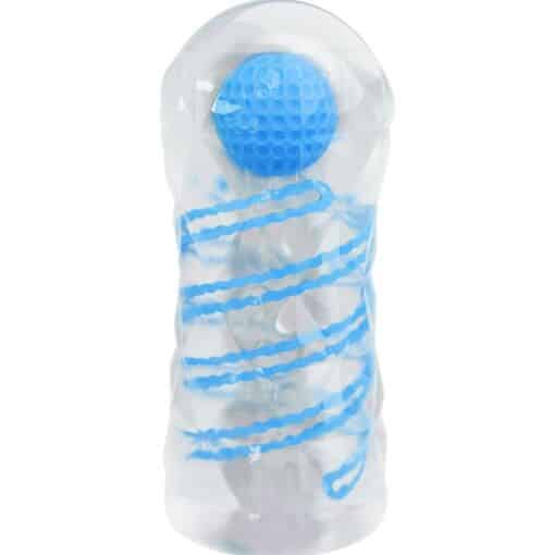 PRETTY LOVE - MASTURBADOR PEQUEÑO CON ESPIRALES AZUL