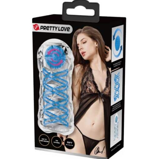 PRETTY LOVE - MASTURBADOR PEQUEÑO CON ESPIRALES AZUL - Imagen 6