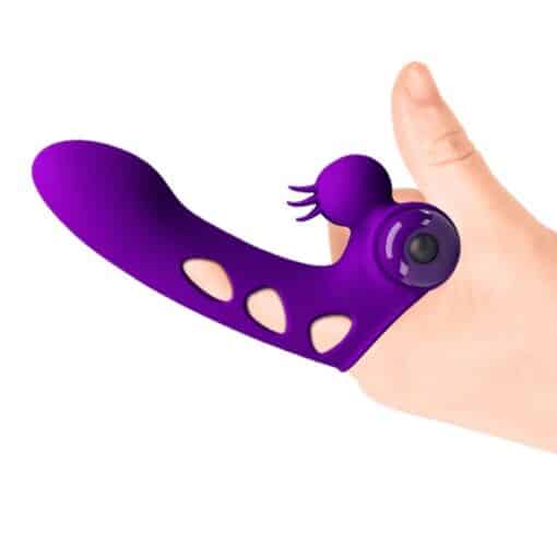 PRETTY LOVE - ORLANDO FUNDA DE DEDO VIBRADOR MORADO - Imagen 8