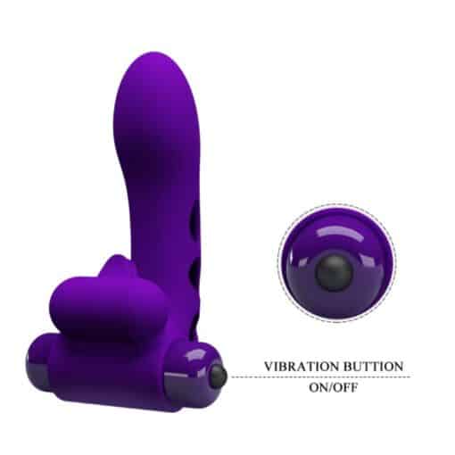 PRETTY LOVE - ORLANDO FUNDA DE DEDO VIBRADOR MORADO - Imagen 6