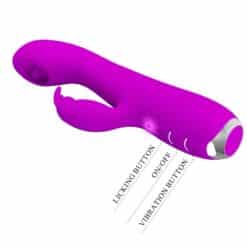 PRETTY LOVE - RACHEL VIBRADOR RECARGABLE CON ONDAS ESTIMULADORAS MORADO - piKanteo | Despierta tu lado más piKante