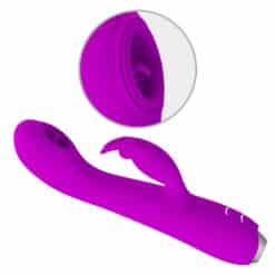PRETTY LOVE - RACHEL VIBRADOR RECARGABLE CON ONDAS ESTIMULADORAS MORADO - piKanteo | Despierta tu lado más piKante