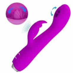 PRETTY LOVE - RACHEL VIBRADOR RECARGABLE CON ONDAS ESTIMULADORAS MORADO - piKanteo | Despierta tu lado más piKante