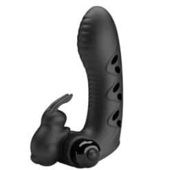 PRETTY LOVE - VANCE FUNDA DEDO VIBRADOR CONEJO NEGRO - piKanteo | Despierta tu lado más piKante