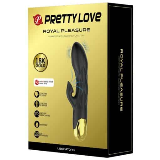 PRETTY LOVE - VIBRADOR DE LUJO BAÑADO EN ORO RECARGABLE NEGRO - Imagen 7