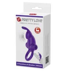 PRETTY LOVE - ANILLO VIBRADOR I CONEJO PARA PENE MORADO - piKanteo | Despierta tu lado más piKante