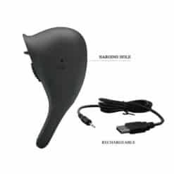 PRETTY LOVE - ANILLO VIBRADOR PARA PENE CON LENGUA NEGRO - piKanteo | Despierta tu lado más piKante