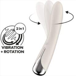 SATISFYER - SPINNING VIBE 1 VIBRADOR ROTADOR G-SPOT BEIGE - piKanteo | Despierta tu lado más piKante