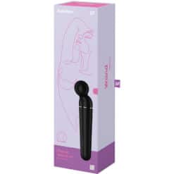 SATISFYER - PLANET WAND-ER MASAJEADOR VIBRADOR NEGRO - piKanteo | Despierta tu lado más piKante
