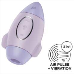 SATISFYER - MISSION CONTROL LILA VIBRADOR PEQUEÑO DE DOBLE IMPULSO - piKanteo | Despierta tu lado más piKante