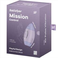 SATISFYER - MISSION CONTROL LILA VIBRADOR PEQUEÑO DE DOBLE IMPULSO - piKanteo | Despierta tu lado más piKante