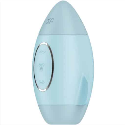 SATISFYER - MISSION CONTROL AZUL VIBRADOR PEQUEÑO DE DOBLE IMPULSO - Imagen 3